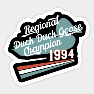 Nostalgia 90s Duck Duck Goose T-Shirt Sticker